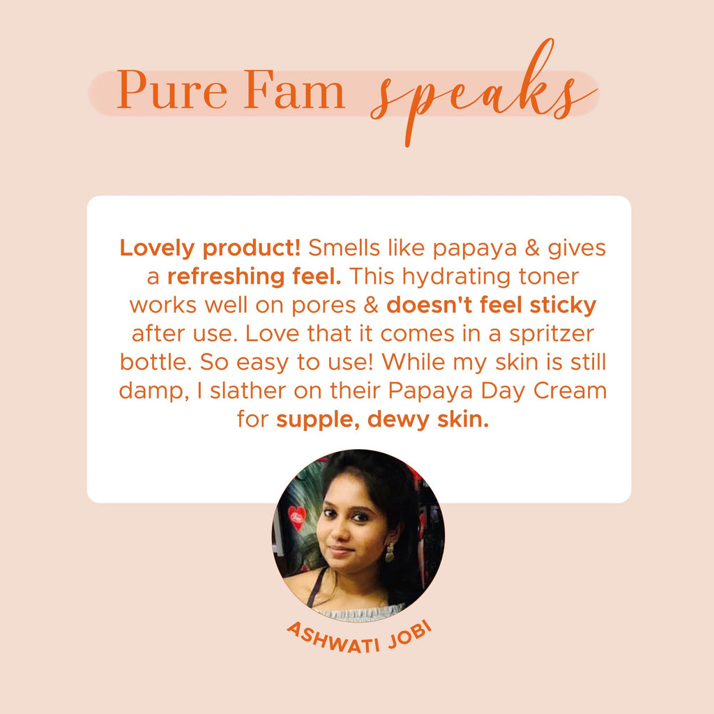 Puresense Natural Papaya Face Toner - 100 ml