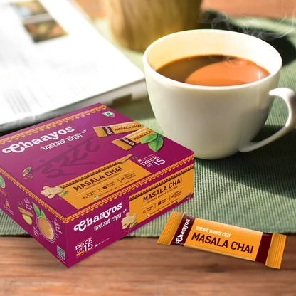 Chaayos Instant Tea Premix Masala Chai Sachets - 30 Sachets