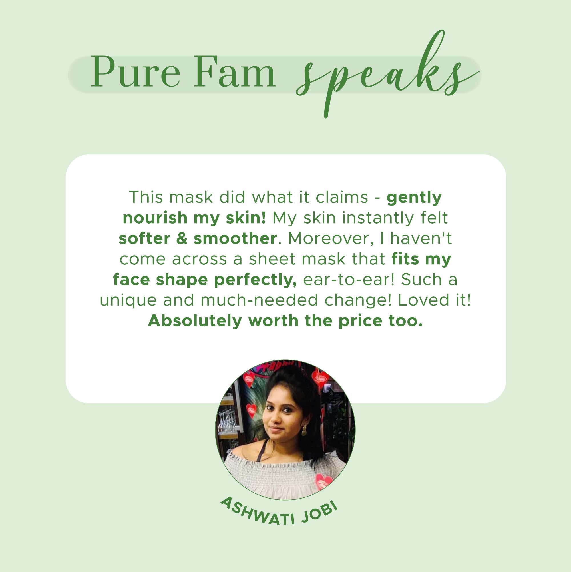 Puresense Nourishing Sheet Mask with Aloe Vera & Cucumber - 15 ml