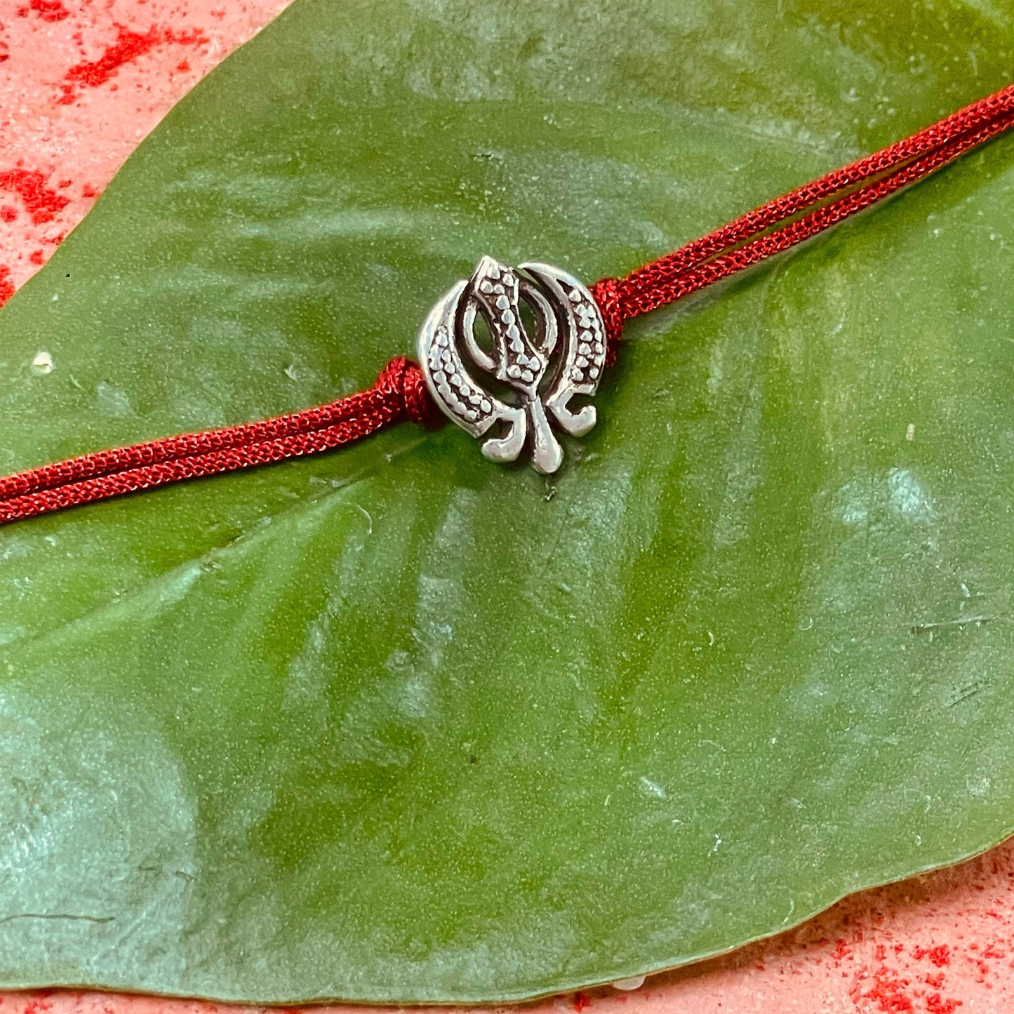 trueBrowns 925 Sterling Silver Khanda Thread Rakhi