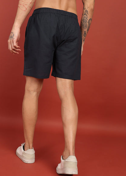 Fabmade Midnight Black Tailored Shorts