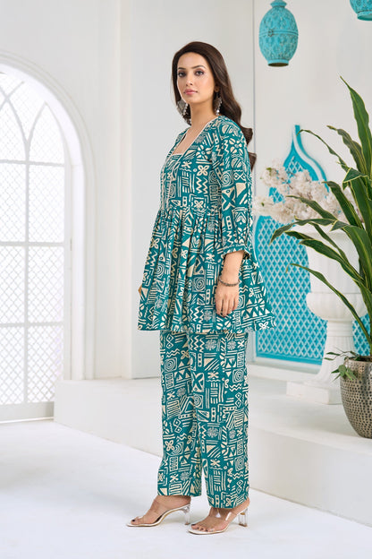 Anaita Rama Stylish Readymade Co-Ords Set