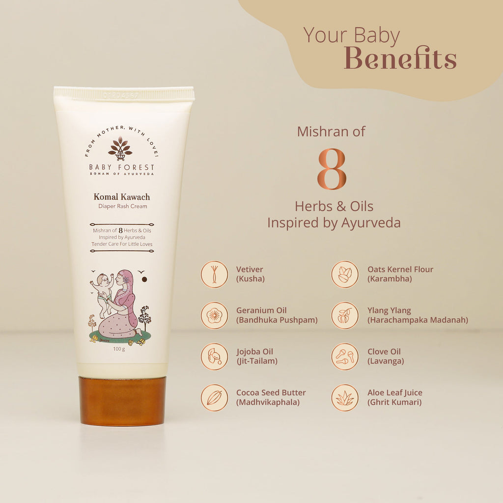 Baby Forest Komal Kawach Diaper Rash Cream - 100 gms