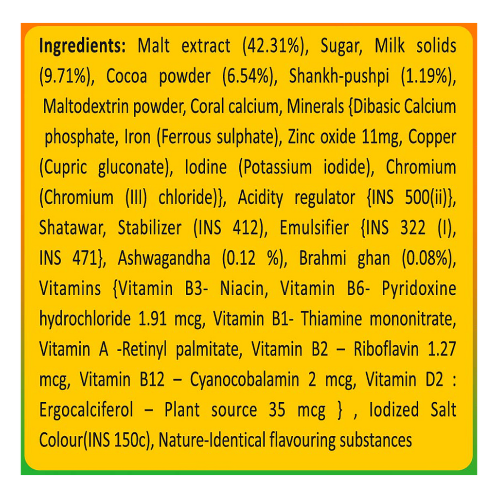 Patanjali Herbal Powervita Powder Plus Refill Pack - 500Gm