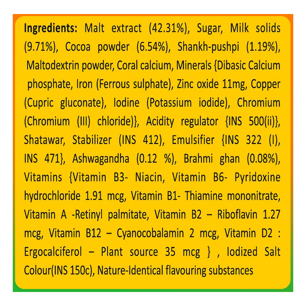 Patanjali Herbal Powervita Powder Plus Refill Pack - 500Gm