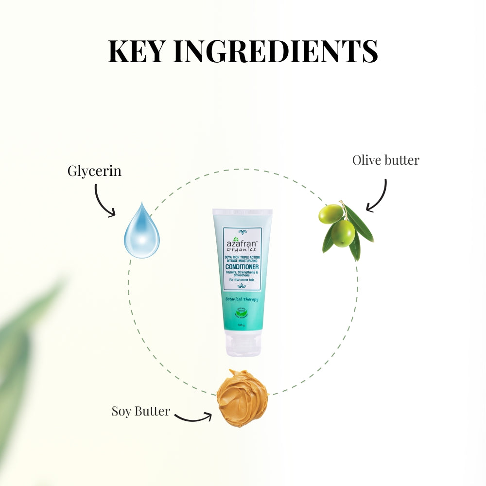 Azafran Soya Rich Triple Action Intense Moisturizing Conditioner