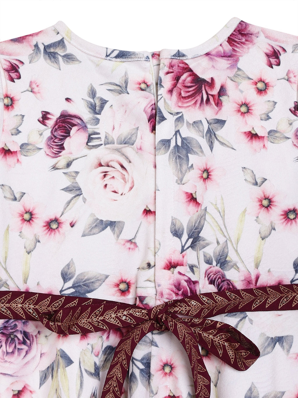 Ahalyaa Girls Printed A Line Maxi Kids Ethnic Dresses