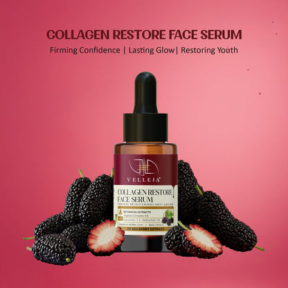 Velleja Collagen Restore Serum|Natural Retinol Alternative with Ceramid|Firming & Hydrating for Youthful Glow