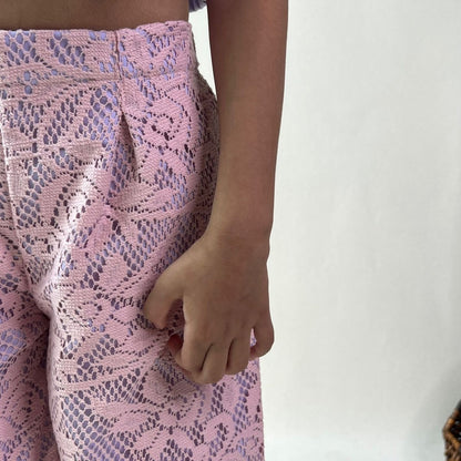 ArthLife Lavender And Pink Bow Co-Ord Set