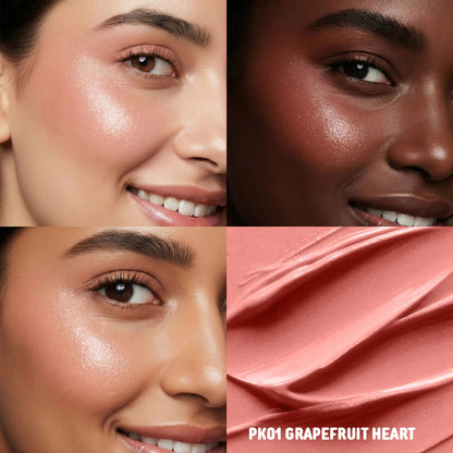 PINKFLASH Dewy Blush Stick - Pk01 Grapefruit Heart