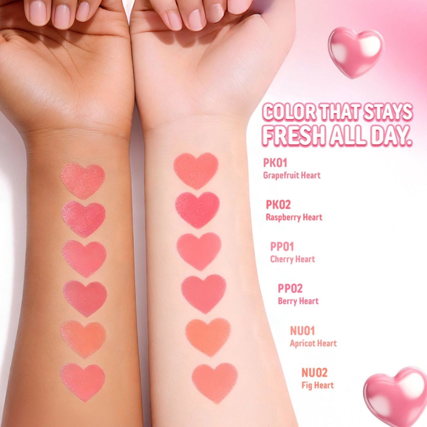 PINKFLASH Dewy Blush Stick - Pk01 Grapefruit Heart