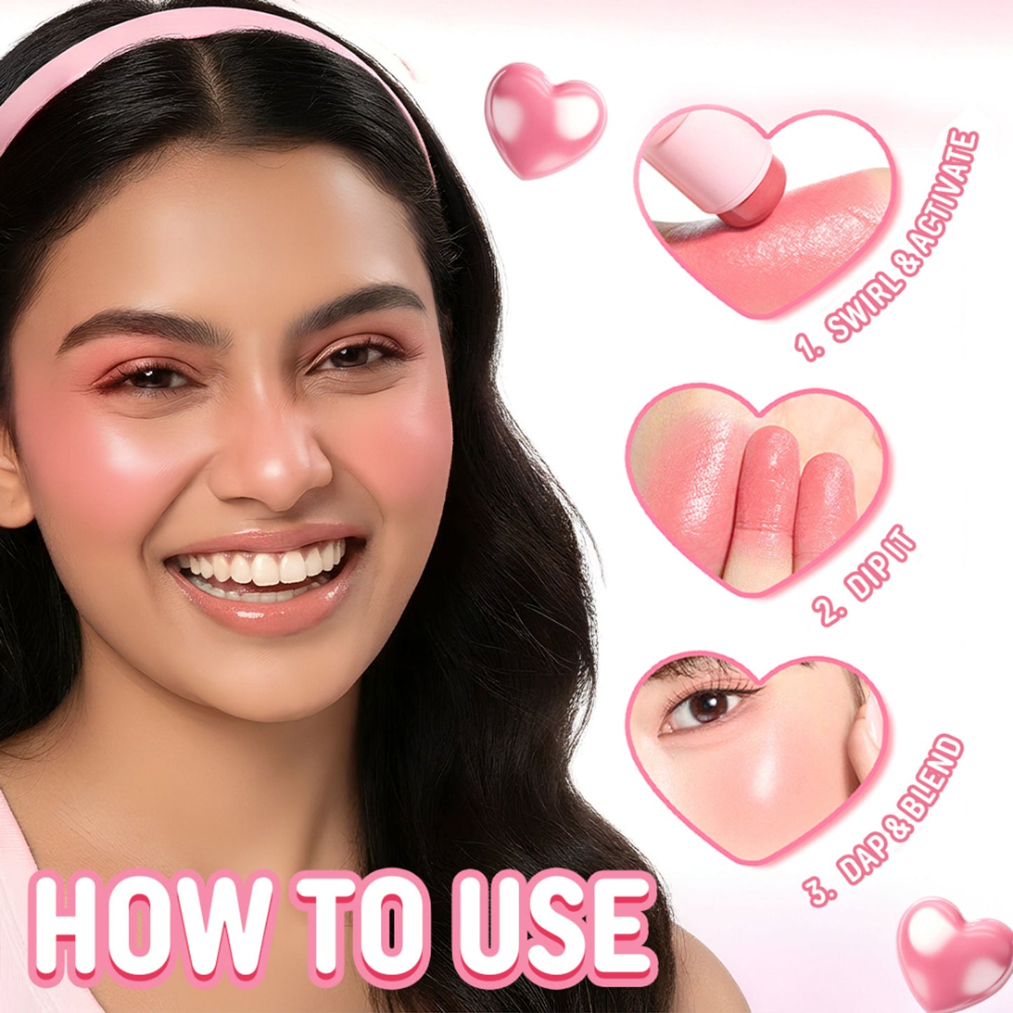 PINKFLASH Dewy Blush Stick - Pk01 Grapefruit Heart