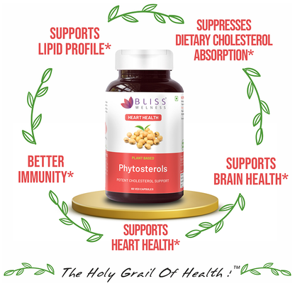 Bliss Welness Heart Health Phytosterols High Potency Lipid Support Veg Capsule