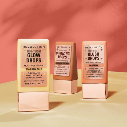 Makeup Revolution Bright Light Blush Drops Pink Rosie