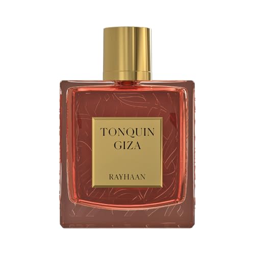 RAYHAAN Tonquin Giza Eau de Parfum, Fragrance, Gold Cap, Textured Glass Bottle