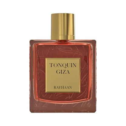 RAYHAAN Tonquin Giza Eau de Parfum, Fragrance, Gold Cap, Textured Glass Bottle