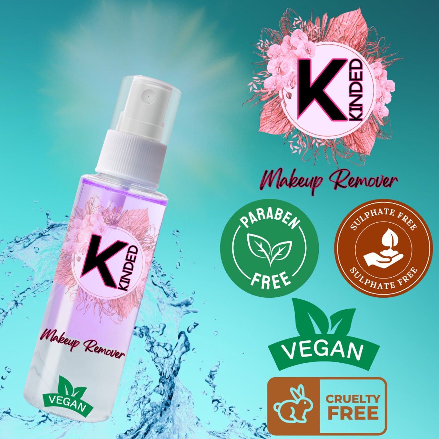 KINDED Makeup Remover - Lilac Purple
