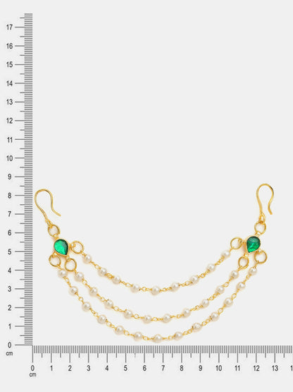 Ruby Raang Kundan Hair Accessory