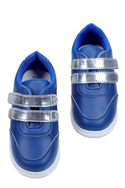 Tiny Bugs Unisex Double Strap Sneakers - Blue