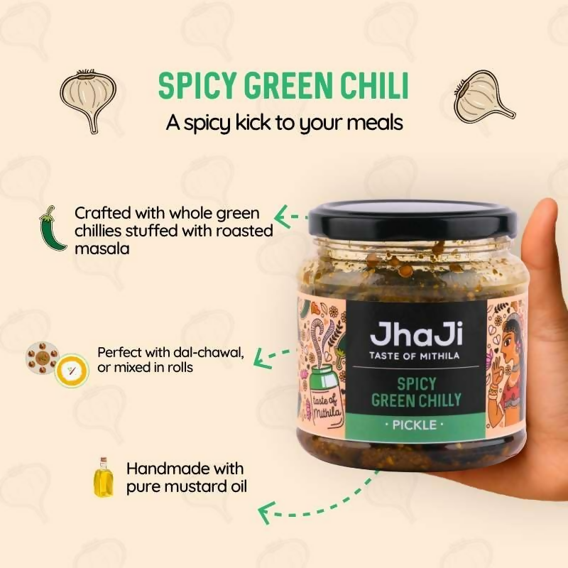 Jhaji Store's Spicy Green Chilli Pickle