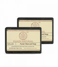 Khadi Natural Herbal Neem Charcoal Soap - 125 gm - Pack of 2