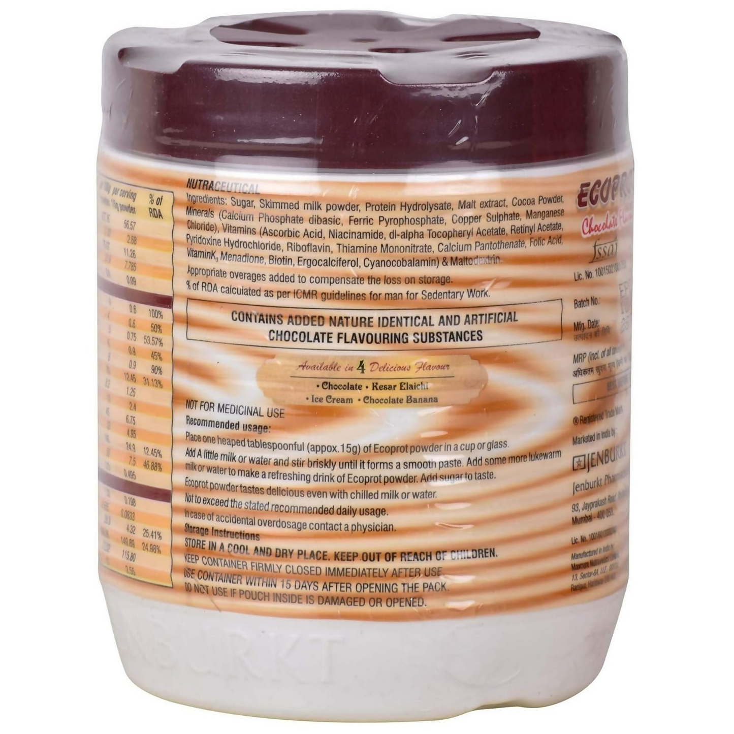 Ecoprot Chocolate Flavour Powder