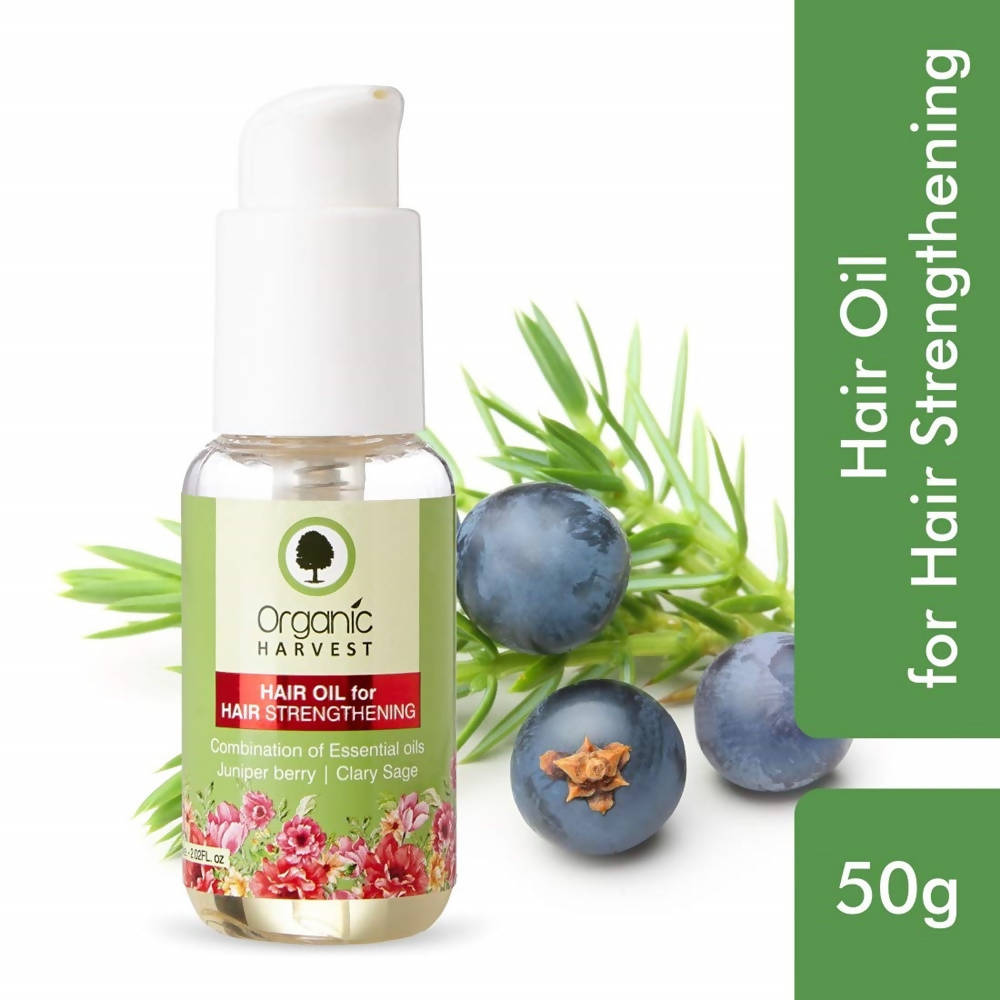 Organic Harvest Hair Oil for Hair Strengthening - Combination of Essential oils - 50 ml