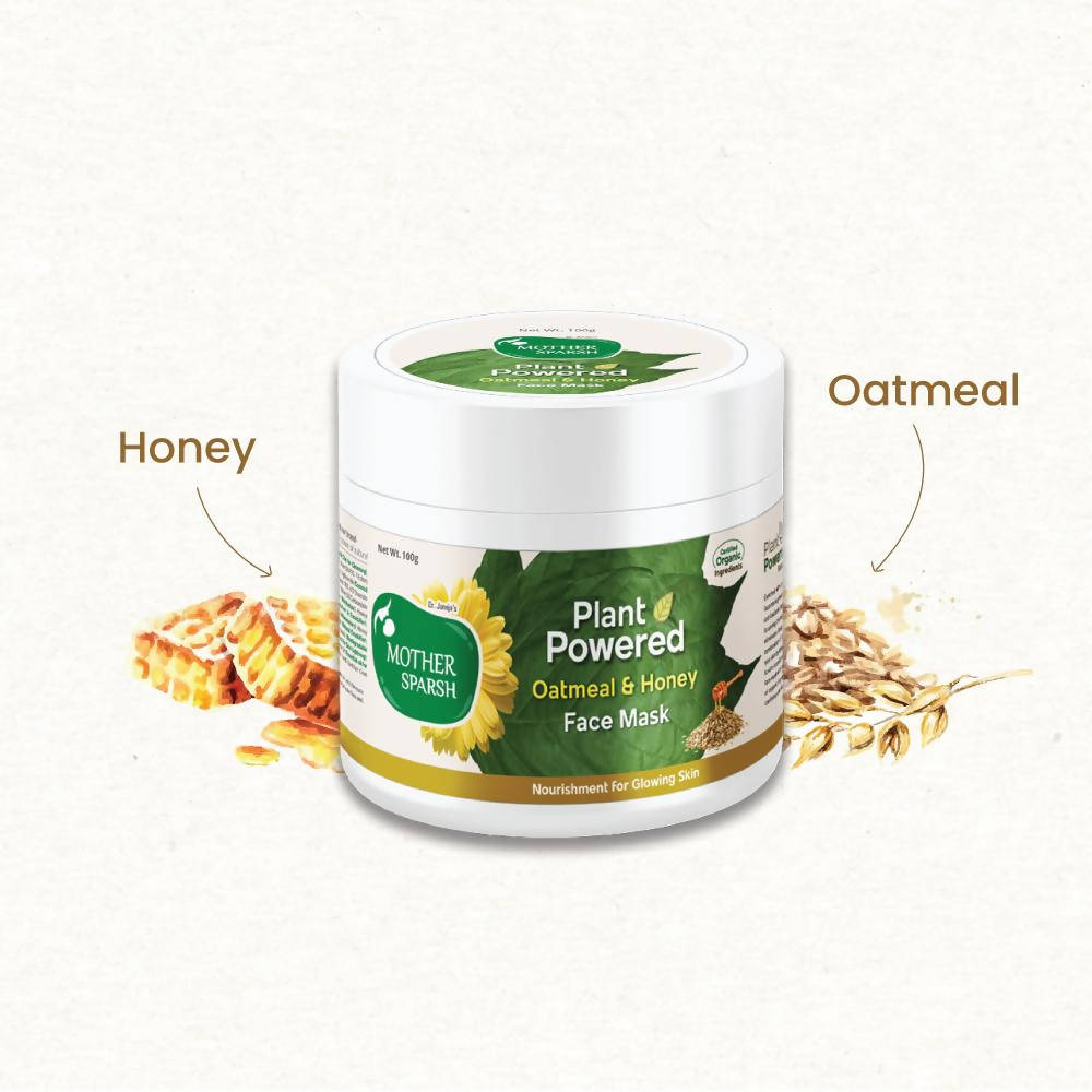 Mother Sparsh Plant Powered Oatmeal & Honey Face Mask - 100 gms