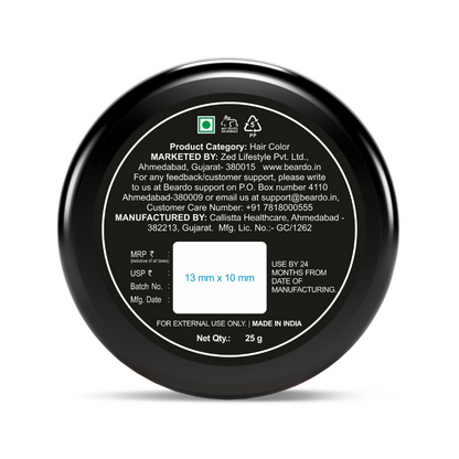 Beardo Dye Hard Temporary Hair Color Metallic Blue