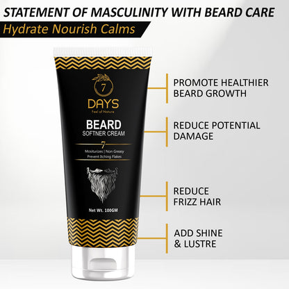 7 Days Beard Straightening & Softening Cream - 100 gms