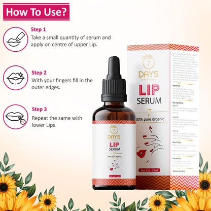 7Days Organic Lip Serum - 30 ml