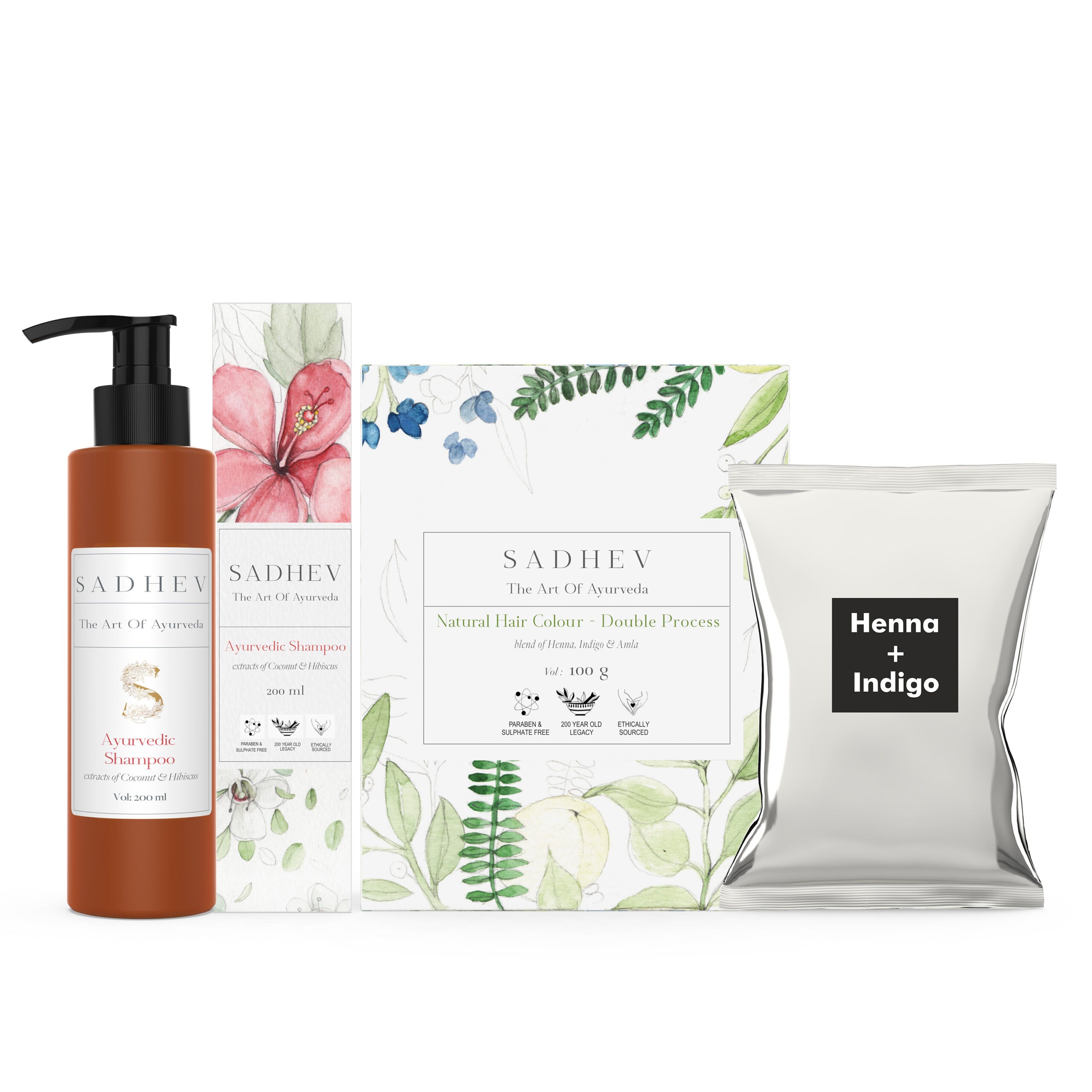 Sadhev The Ayurvedic Hair Colour Duo