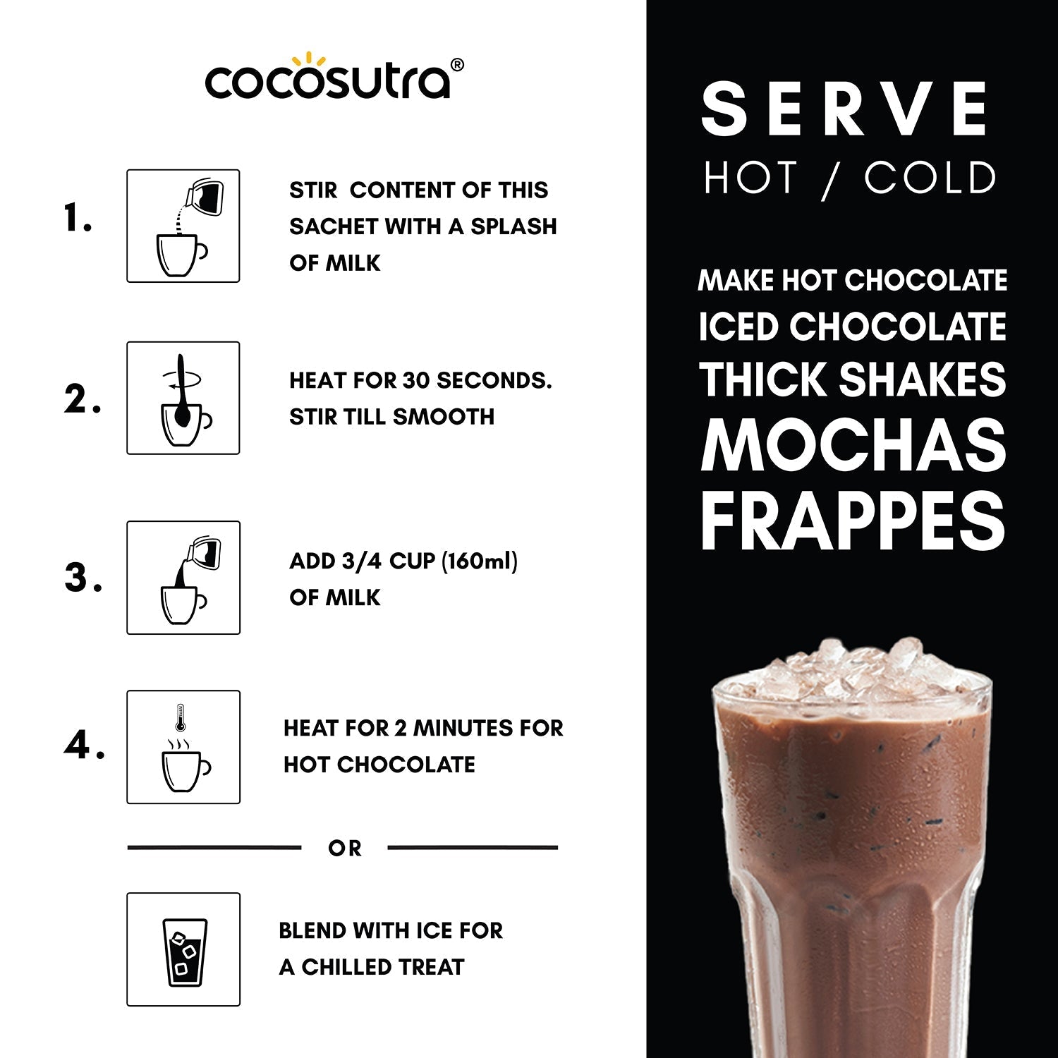 Cocosutra Sugar Free Drinking Chocolate Hamper 20 Sachets - 400 gms