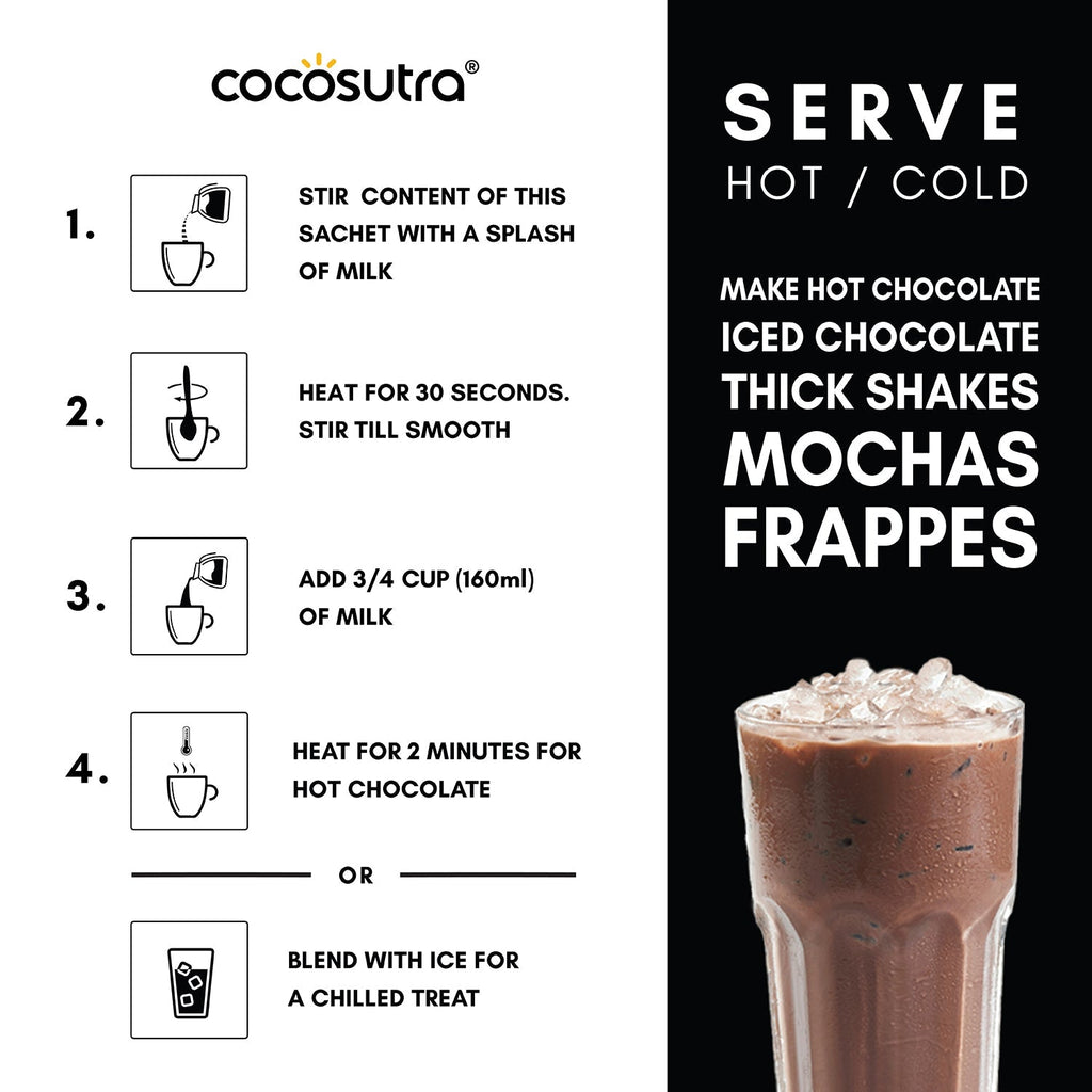 Cocosutra Hot Chocolate Hamper 6 Drinking Chocolate Flavors