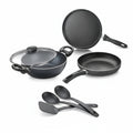 Judge by Prestige Ace Non-Stick BYK Set 20cm Kadai+Glass Lid+Frypan+Omni Tawa+3 Nylon Tools