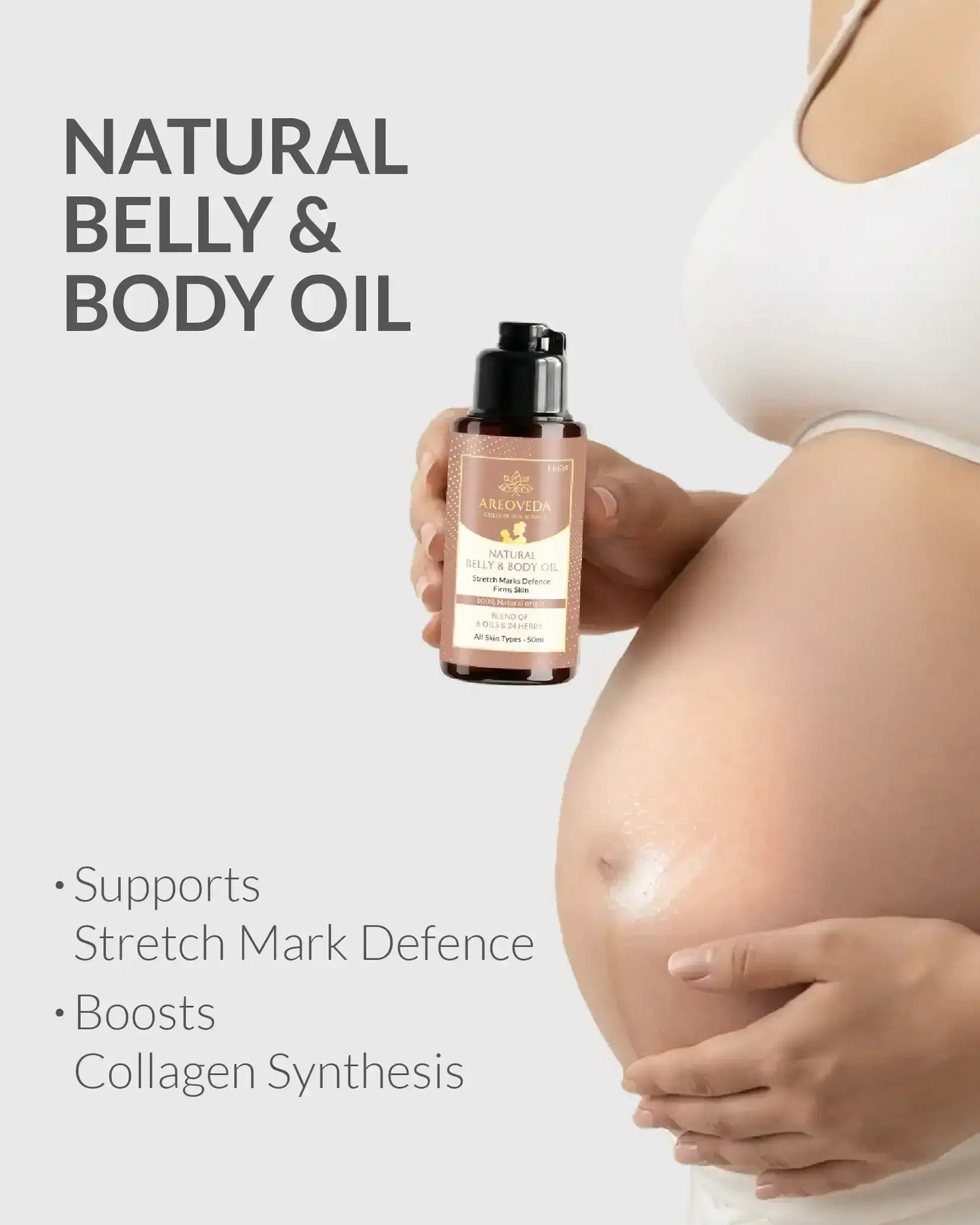AreoVeda Natural Belly & Body Oil