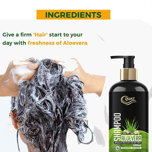 Quat Natural Aloevera Silky & Stronger Hair Shampoo - 500 ml