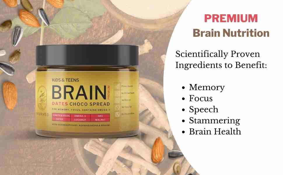 Iyurved Kids & Teens Brain Premium Dates Choco Spread - 500 gms
