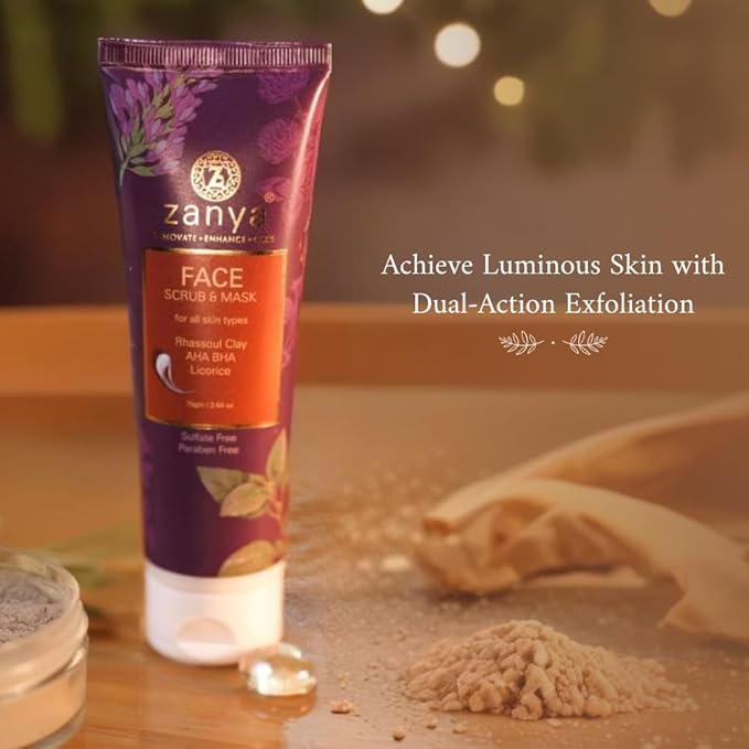 Zanya Face Scrub & Mask - 75 Gms