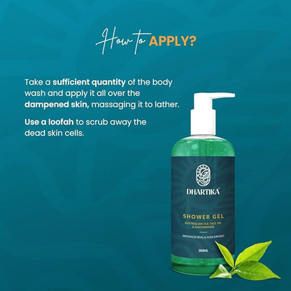 Dhartika Australian Tea Tree Oil Shower Gel - 300 Ml