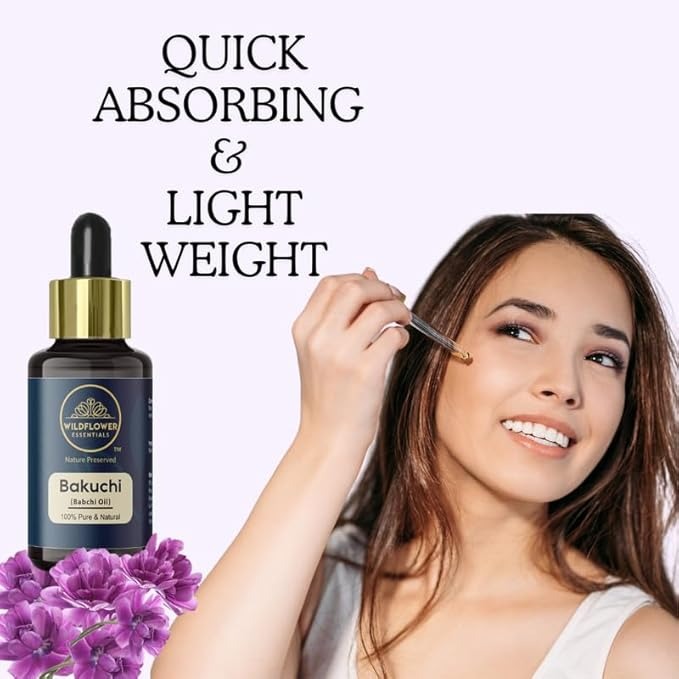 Wildflower Essentials Bakuchi Oil (Babchi) Cold Pressed - 30 ml
