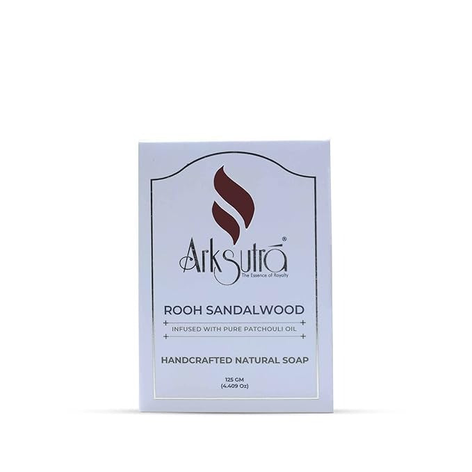 Arksutra Rooh Sandalwood Soap Infused With Pure Patchouli Oil - 125 GMS