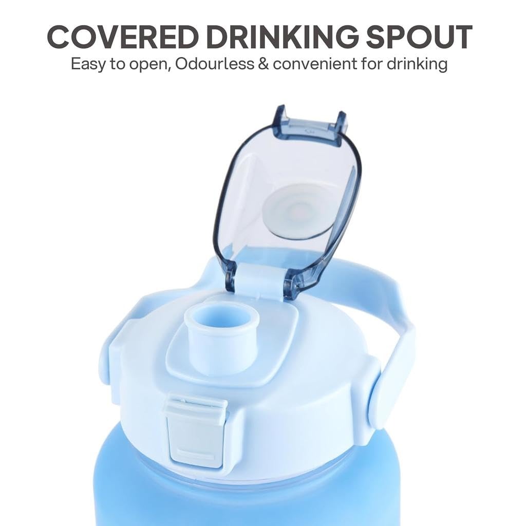 Cello All Day Water Bottle Set - Sky Blue & Orange 3 pcs