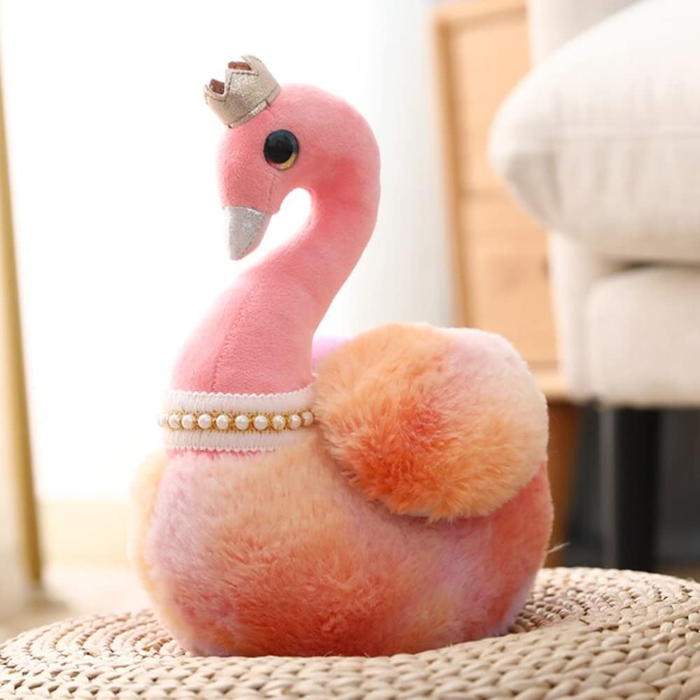 Tickles Cute Swan Soft Stuffed Plush Animal Toy for Kids Color Pink