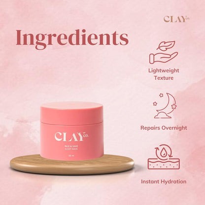 Clayco Rice & Sake Sleep Mask - 50 ml