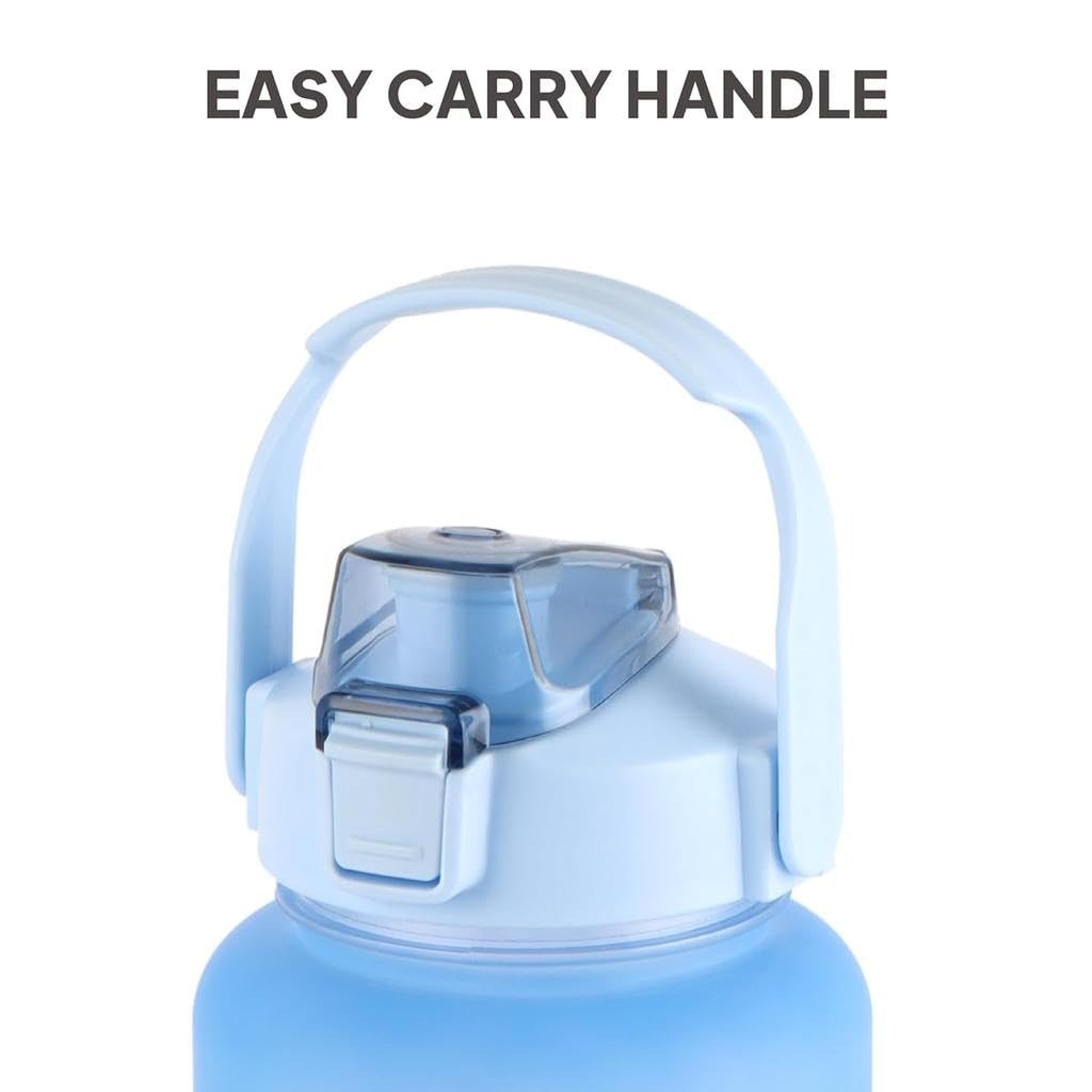 Cello All Day Water Bottle Set - Sky Blue & Orange 3 pcs