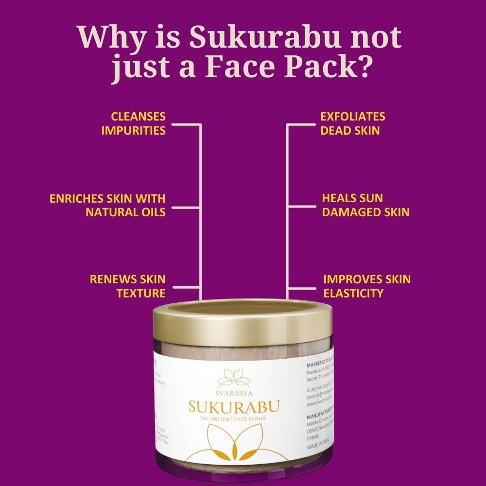 Svarasya Sukurabu - The Ancient Japanese Face Scrub - 100 gms