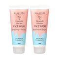 Glamveda Rice & Ceramide Korean Glass Skin Face Wash - 100 ml ( pack of 2)