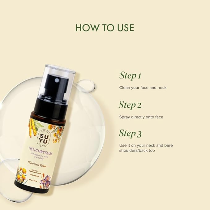 Suyu Helichrysum Daily Face Toner For Glowing Skin - 50 ml