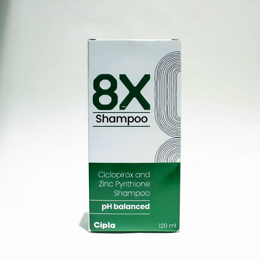 Cipla Pharma 8X Anti Dandruff Shampoo - 120 ml